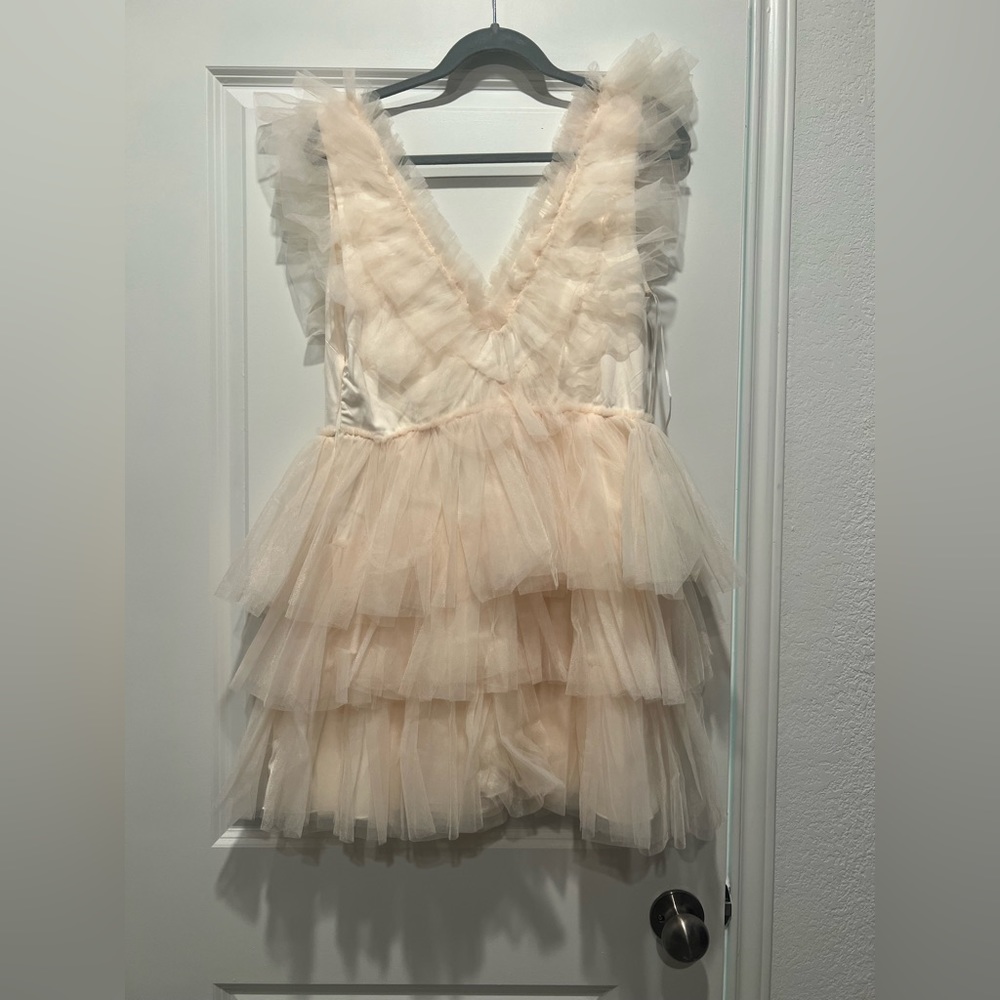 Cream tulle dress